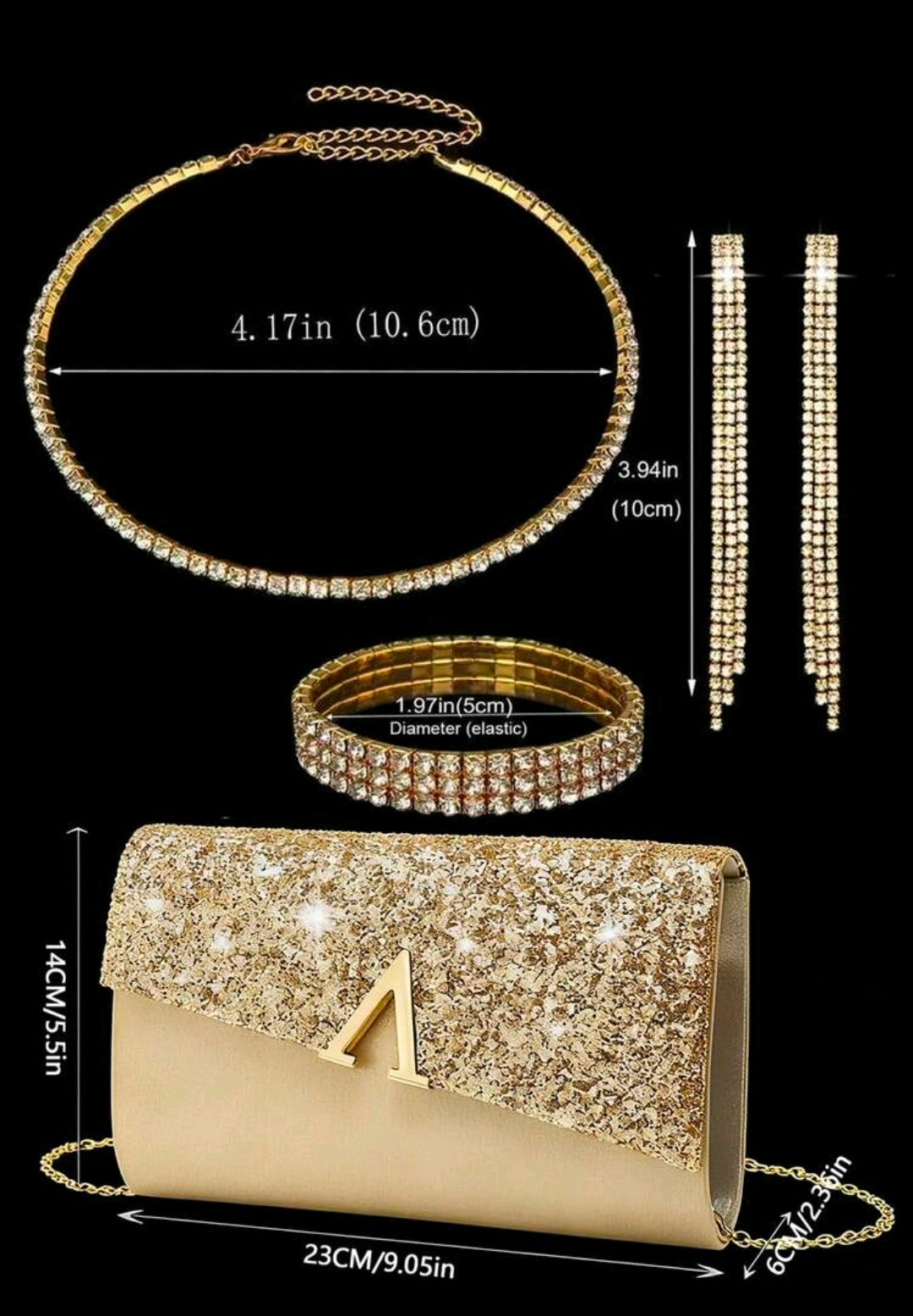 Handtasche & Schmuck-Set