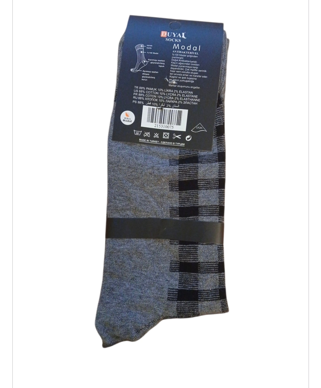 Herrsen Socken Antibakteriyel 88%Cotton