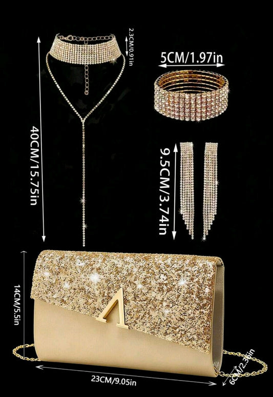 Handtasche & Schmuck-Set