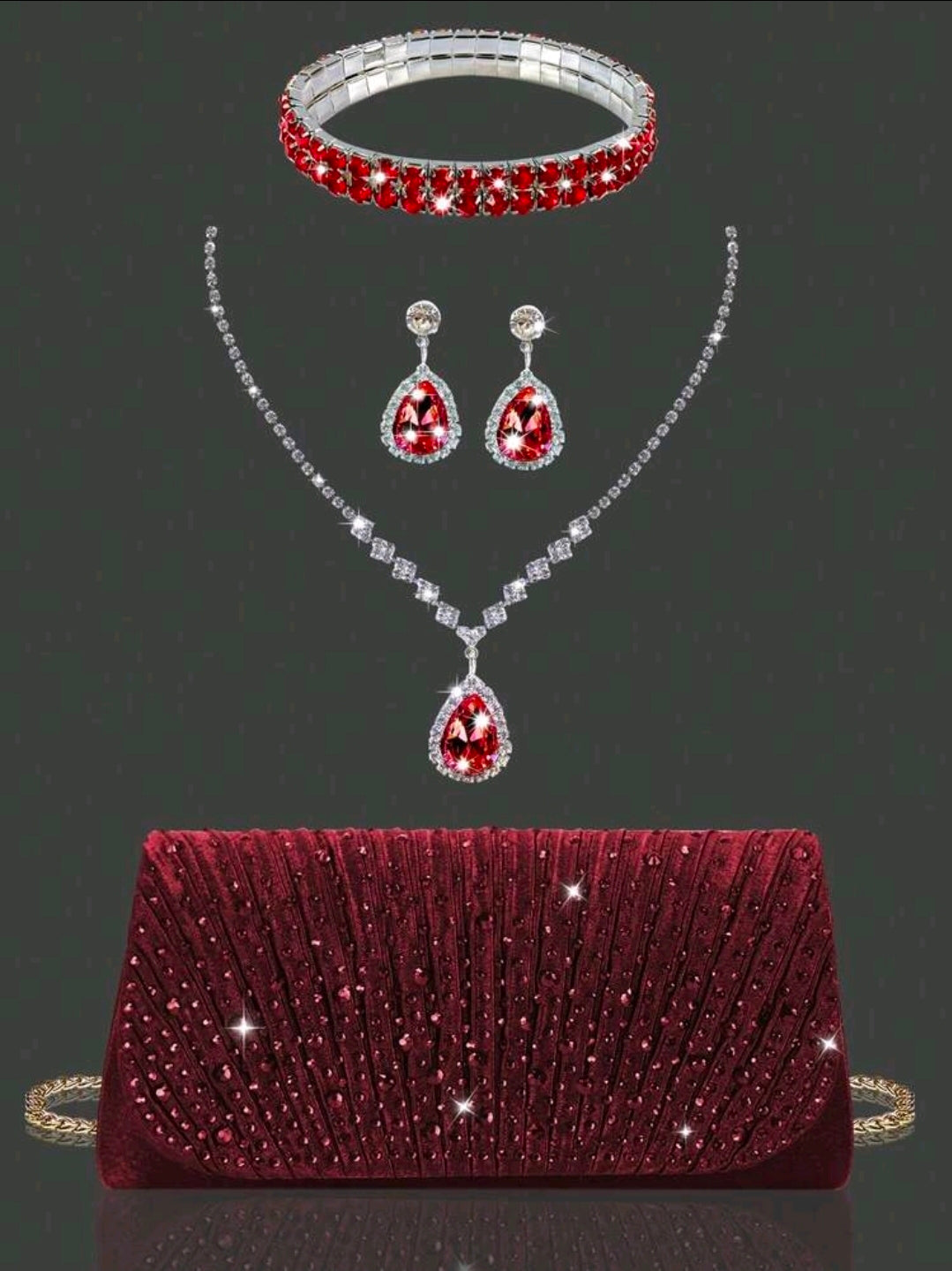 Handtasche & Schmuck-Set    sehr Elegant