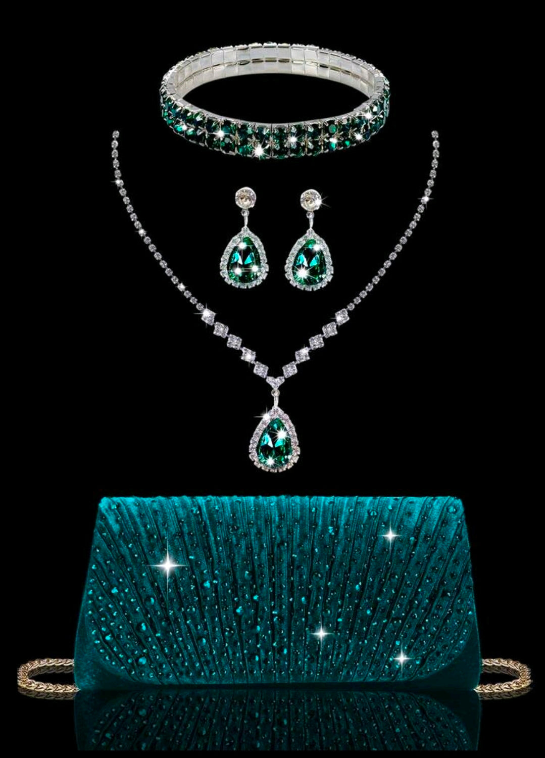 Handtasche & Schmuck-Set    sehr Elegant