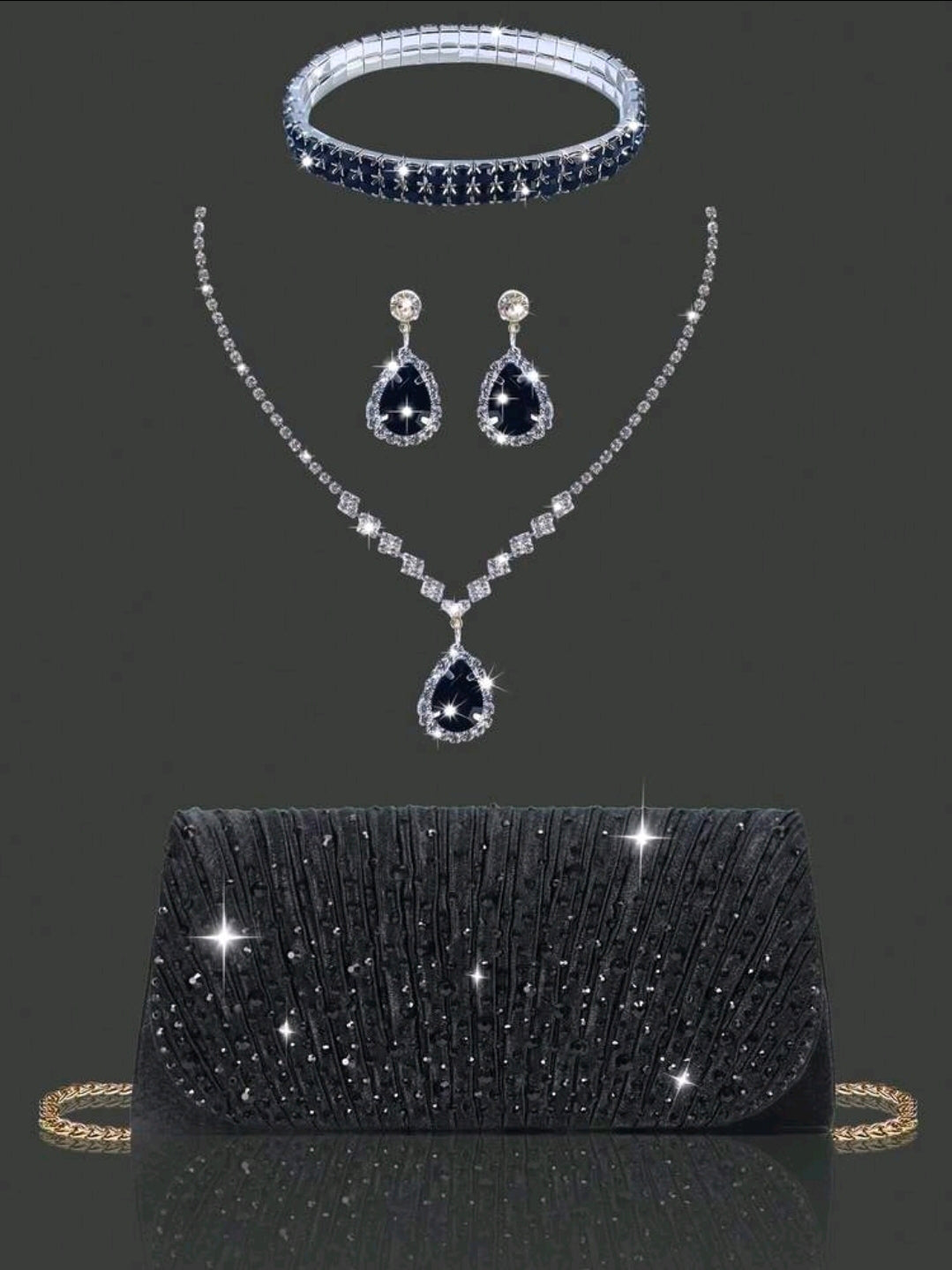 Handtasche & Schmuck-Set    sehr Elegant