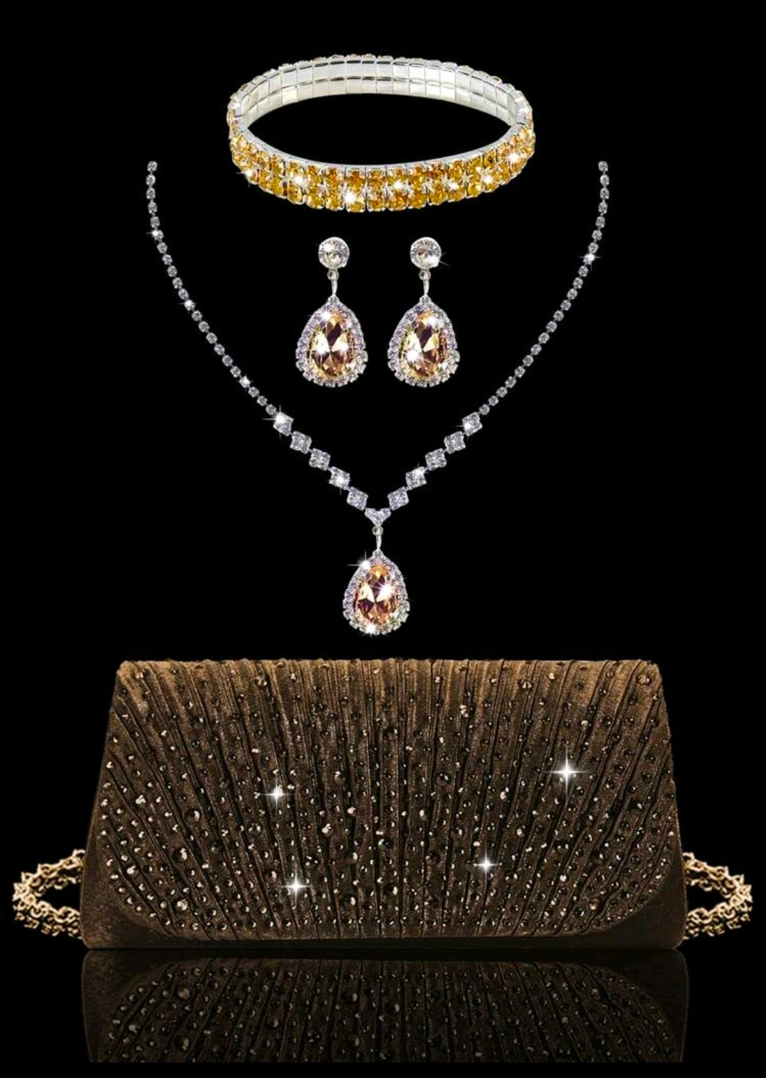 Handtasche & Schmuck-Set    sehr Elegant