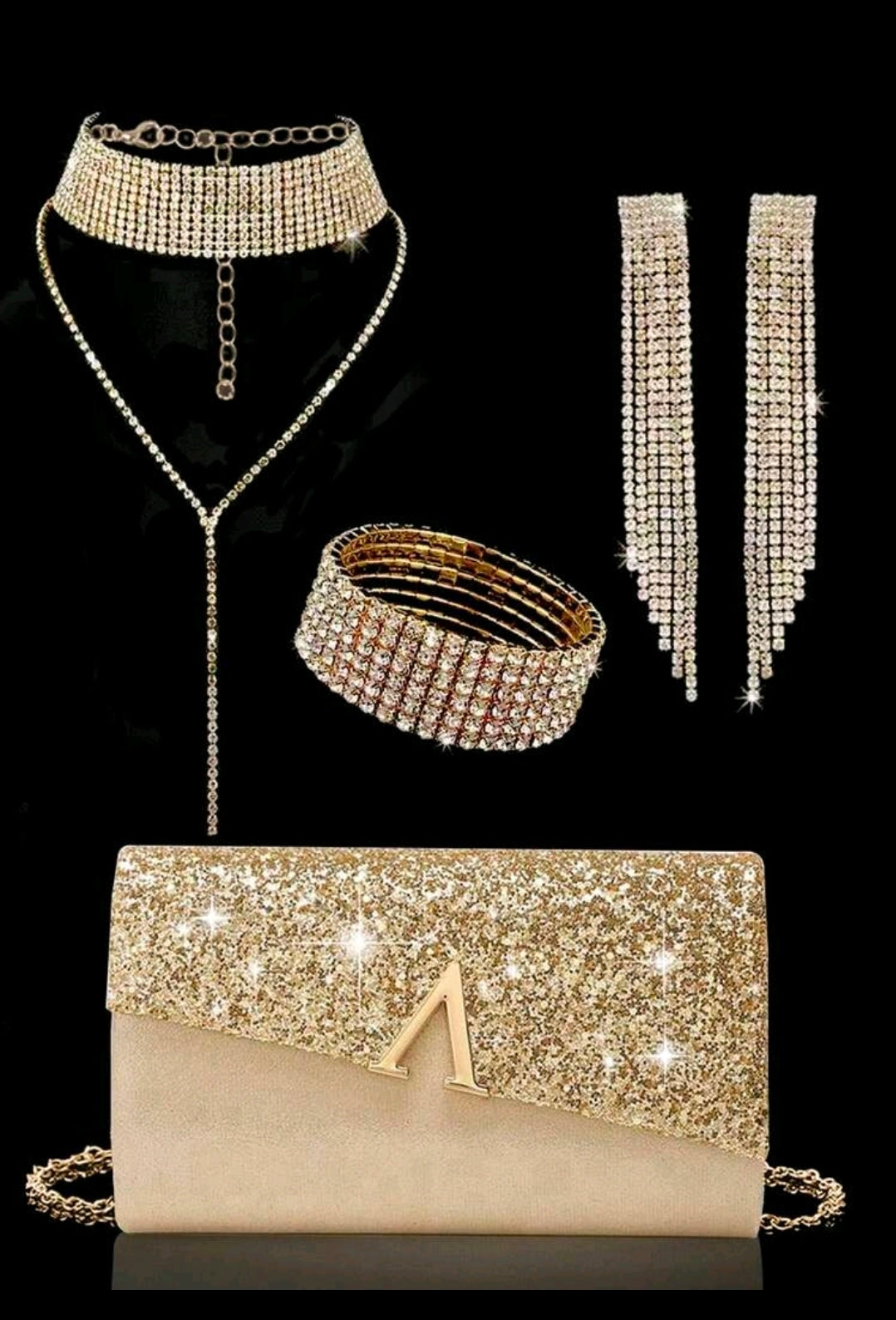 Handtasche & Schmuck-Set