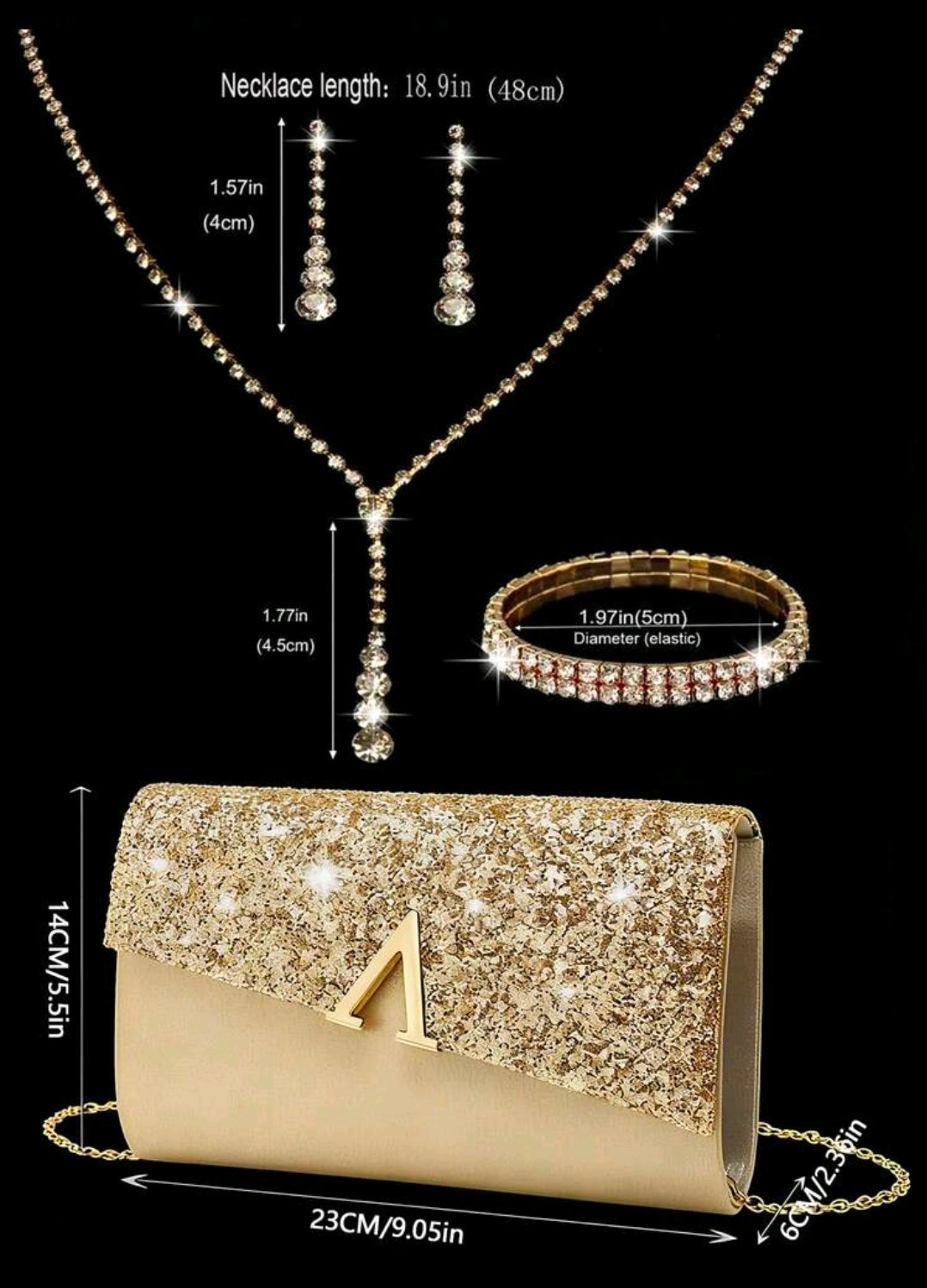Handtasche & Schmuck-Set