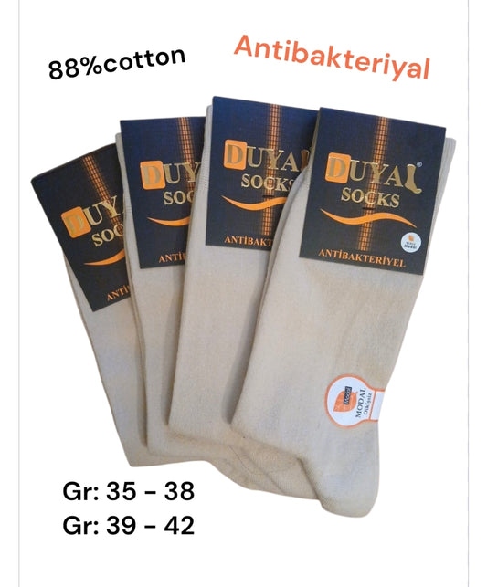 Herren Socken  Antibakteriyel  88%Cotton