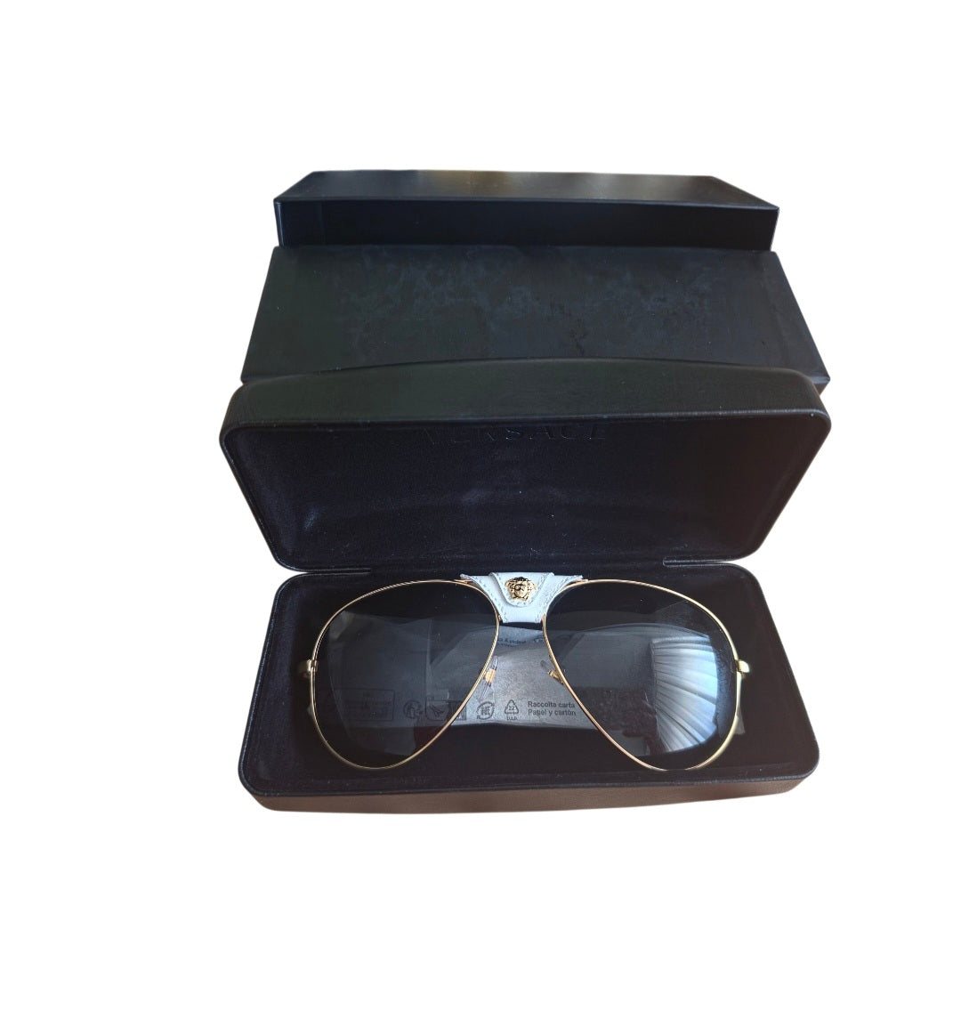 Sonnenbrillen  Herren & Damen Neu" Original ,,VERSACE "  Brillengläser Farbe in Schearz.