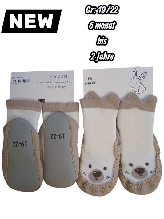 Kinder Pantoffel-Socken  77%Cotton