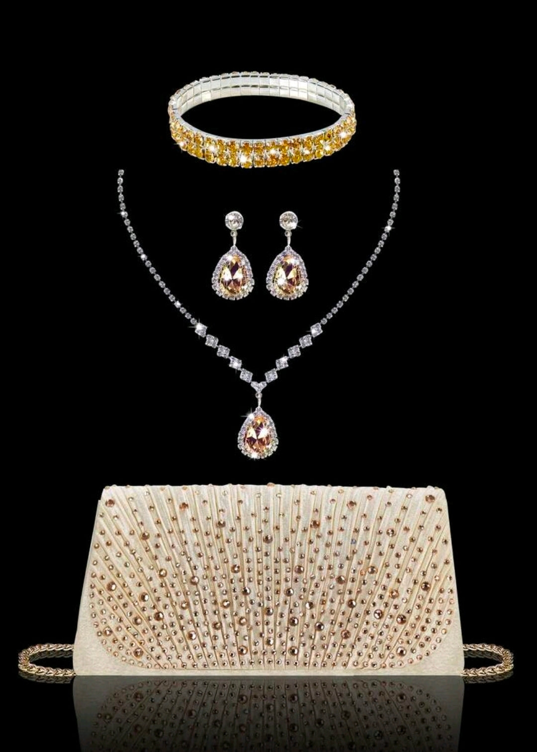 Handtasche & Schmuck-Set    sehr Elegant