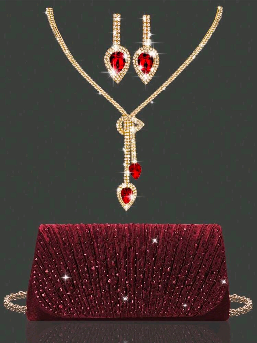 Handtasche & Schmuck-Set    sehr Elegant