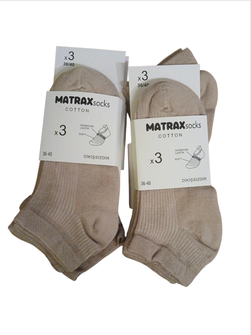Damen & Herren  3×Socke 85%Cotton