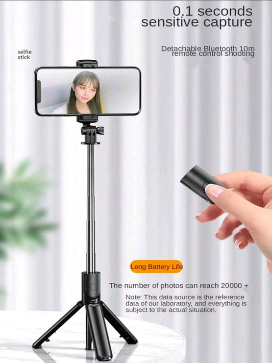 Drehbarer Handgehaltener Mini- Selfei-Sick für Mobieltelefone,  Distanzstabilisator, mit bluetooth ,Selfie-Aiflöser