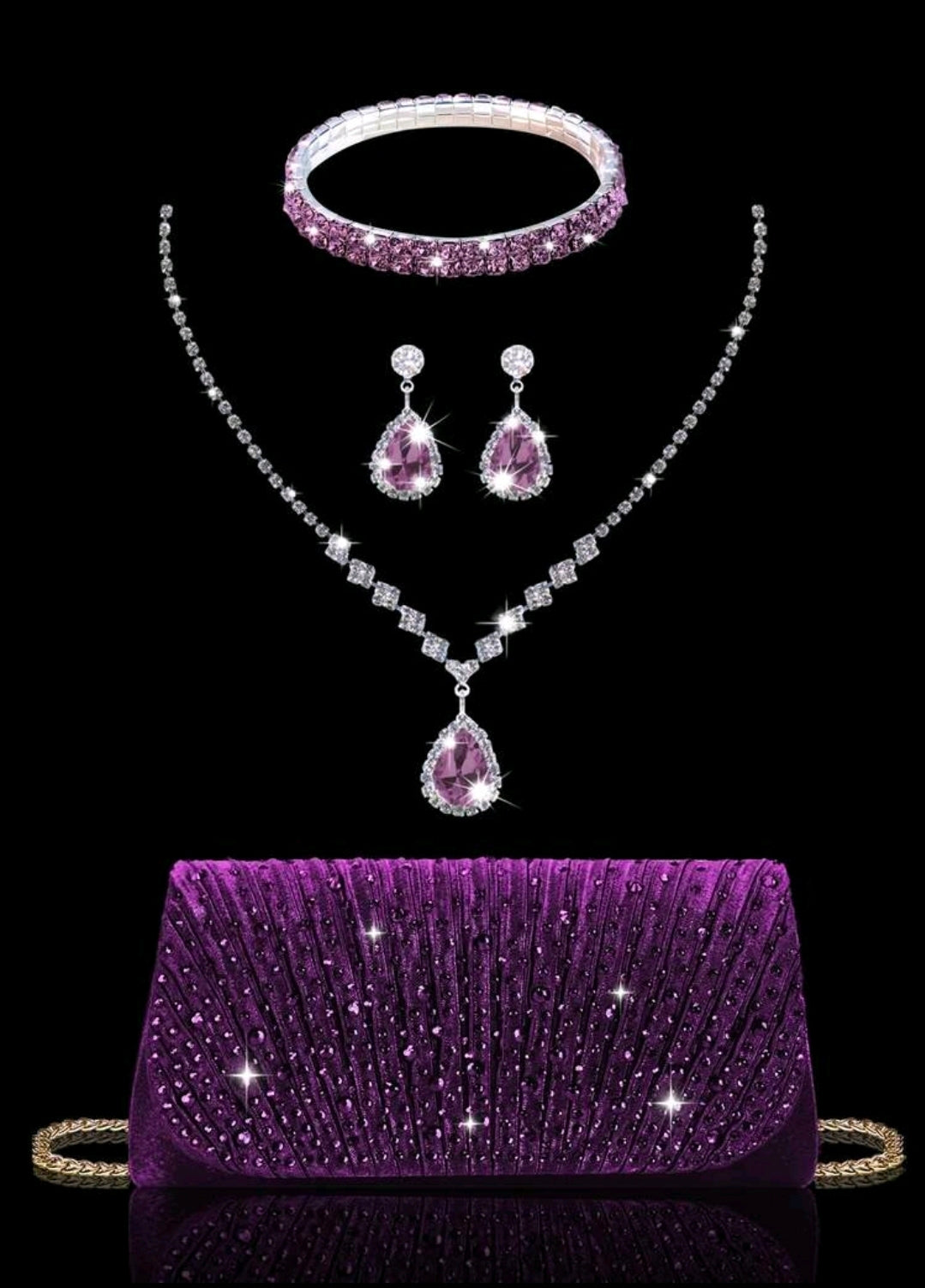 Handtasche & Schmuck-Set    sehr Elegant
